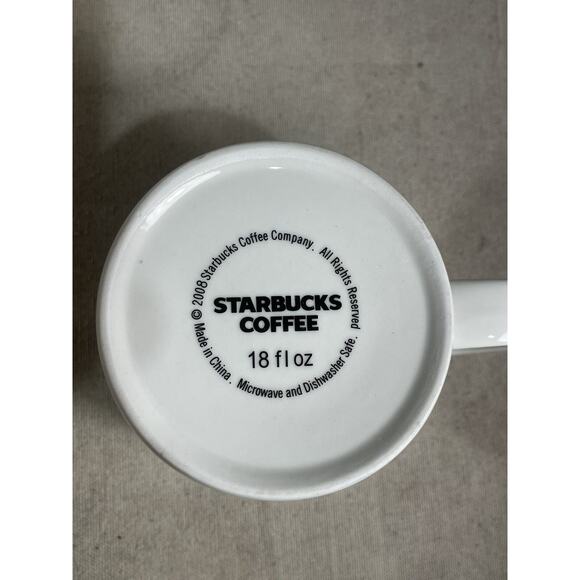 Starbucks Blue Print City Mug Set Of 4 Dallas,Phoenix,Denver,Los Angeles 18fl Oz - Picture 14 of 14